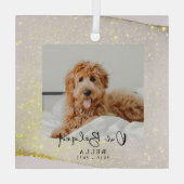 Bien-aimée Pet Loss Memorial Keepsaké Ornement en  (Verso)