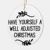 Bien Ajusté Noël, Ornement Chiropratique, (Gauche)