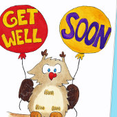 BIEN BIEN BIENTÔT carte de voeux par Nicole Janes