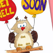 BIEN BIEN BIENTÔT carte postale par Nicole Janes