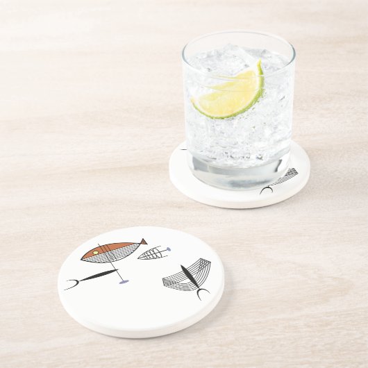 BIEN des dessous de verre de MER 4,5" version #2 (Côté)