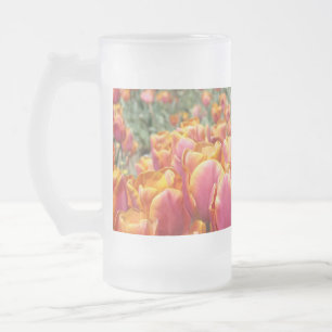 Bien fait ! Mug en verre givré fleur de tulipe de