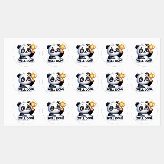 BIEN FAIT PANDA STICKER (Feuille)