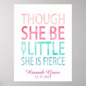 Bien qu'elle soit petite décoration murale de nurs (Devant)