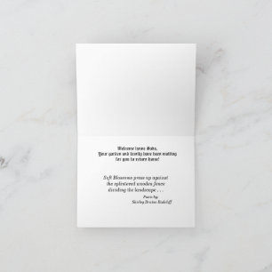 BIEN - RENTREZ-VOUS À LA MAISON ! Carte de vœux pl