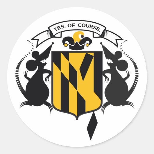 Bien Sûr Baltimore Sticker (Devant)