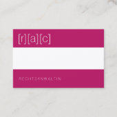 Bien sûr, couleur, carte de visite claire (Devant)