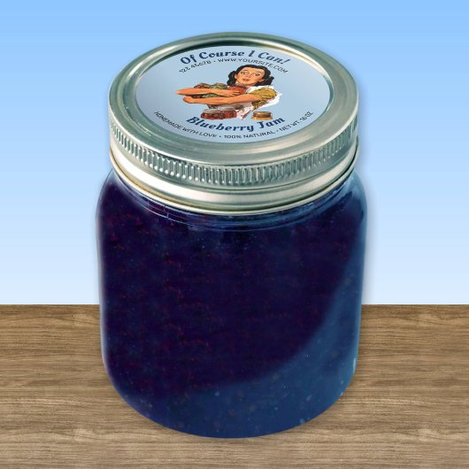 Bien Sûr Je Peux Jar Lid Étiquette