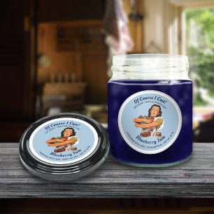 Bien Sûr Je Peux Jar Lid Étiquettes