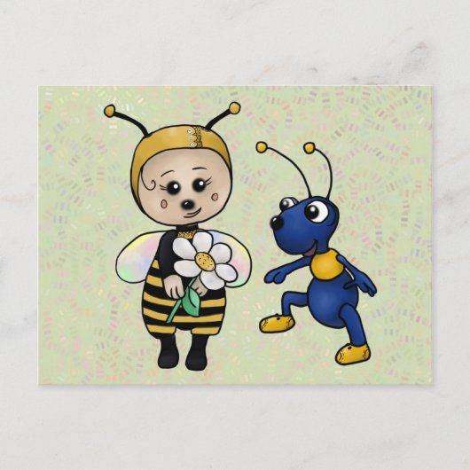 Biene und Ameise Briefkaart (Voorkant)