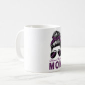 Bienheureuse Maman chrétienne Messy Bun Mug (Devant gauche)