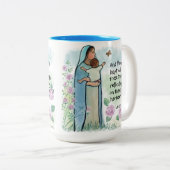 Bienheureuse Mère Luc 2:19 Mug (Devant droit)