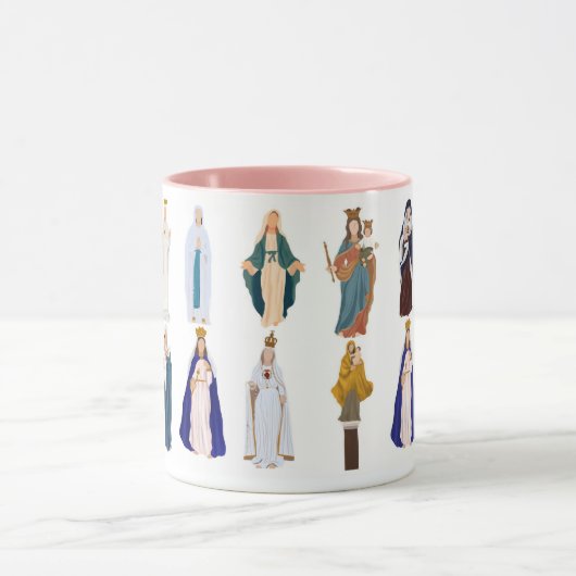 Bienheureuse Mère, Mug mariale catholique (Centre)
