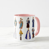 Bienheureuse Mère, Mug mariale catholique (Devant droit)