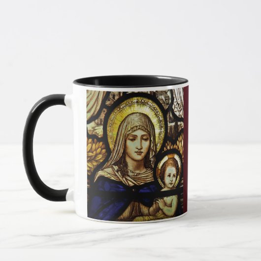 Bienheureuse Mère, Prière Mémorare, Mug Catholique (Gauche)
