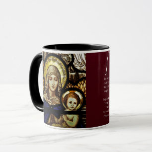 Bienheureuse Mère, Prière Mémorare, Mug Catholique