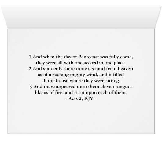 Bienheureuse Pentecôte avec actes d'écriture 2 (Intérieur Horizontal (Bas))