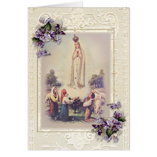 Bienheureuse Vierge Marie Immaculée Coeur Fatima (Devant)