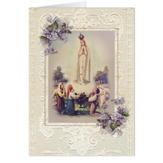 Bienheureuse Vierge Marie Immaculée Coeur Fatima (Devant)