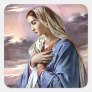 Bienheureuse Vierge Marie - Sticker Carré de la M