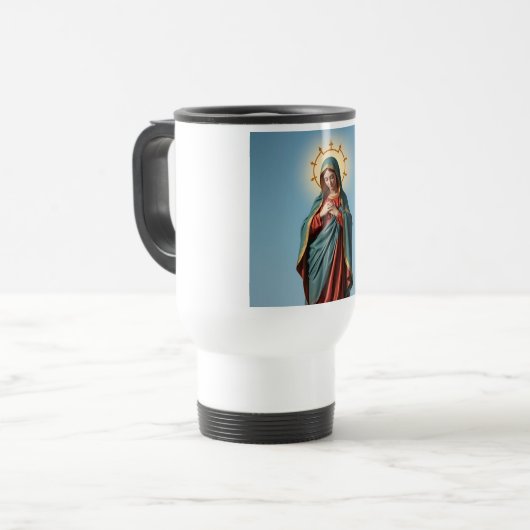 Bienheureuse Vierge Marie Voyage Mug (Devant gauche)