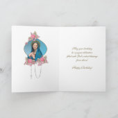 Bienheureux Anniversaire Célébration Carte Vierge (Intérieur)