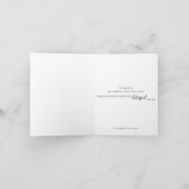 Bienheureux Carte de remerciements de Baby shower" (Intérieur)