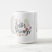 Bienheureux de Pâques Typographie Mug - Printemps (Devant gauche)