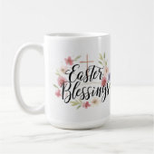 Bienheureux de Pâques Typographie Mug - Printemps (Gauche)
