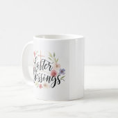 Bienheureux de Pâques Typographie Mug - Printemps (Devant gauche)
