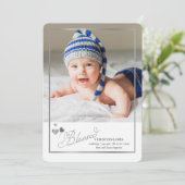 Bienheureux Faire-part de naissance photo de calli (Debout devant)