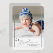 Bienheureux Faire-part de naissance photo de calli (Devant / Derrière)