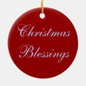 Bienheureux Noël Ornement de la saison de Noël (Dos)