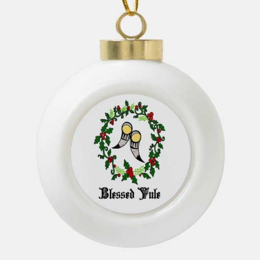 Bienheureux Yule Norse Pagan Ornements (Devant)