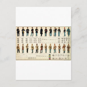 Bien's burgeroorlogsuniformen (1895) briefkaart