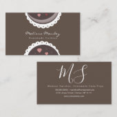 Biens maison biscuit Biscuit Carte de visite (Devant / Derrière)