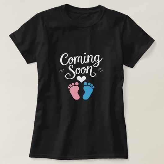 Bientôt Baby Faire-part T-shirt (Design devant)