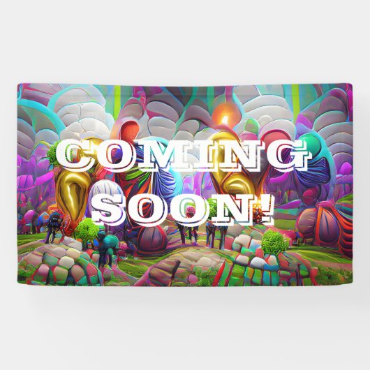 Bientôt Bannière Vinyl 3' x 5' (Horizontal)