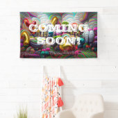 Bientôt Bannière Vinyl 3' x 5' (En situation)