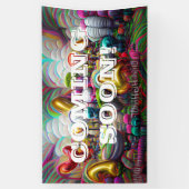 Bientôt Bannière Vinyl 3' x 5' (Vertical)
