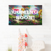 Bientôt Bannière Vinyl 3' x 5' (En situation)