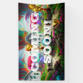 Bientôt Bannière Vinyl 3' x 5' (Vertical)