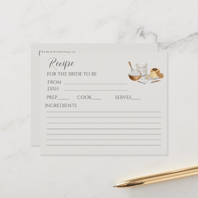 Bientôt être expédié la carte de recette de douche (Devant/Arrière en situation)