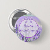 Bientôt Grand-mère Baby shower Button (Voorkant /achterkant)