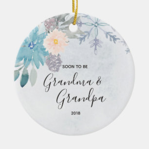 Bientôt Grand-mère et grand-père Noël Ornement