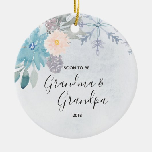 Bientôt Grand-mère et grand-père Noël Ornement (Devant)