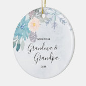 Bientôt Grand-mère et grand-père Noël Ornement (Gauche)