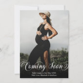 Bientôt la carte de Faire-part de grossesse photo (Devant)