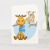 Bientôt, La Carte De Salutation De Giraffe Cute (Devant)