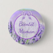 Bientôt Maman Baby shower Button (Voorkant)